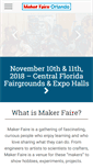 Mobile Screenshot of makerfaireorlando.com